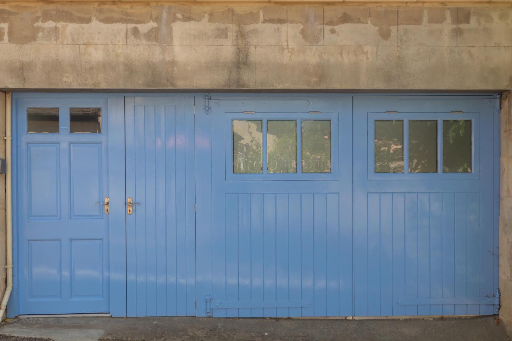 The Blue Door Lägenhet Bath Rum bild